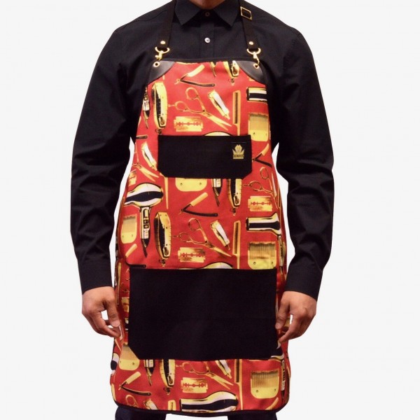 King Midas Gold Blooded Barber Apron